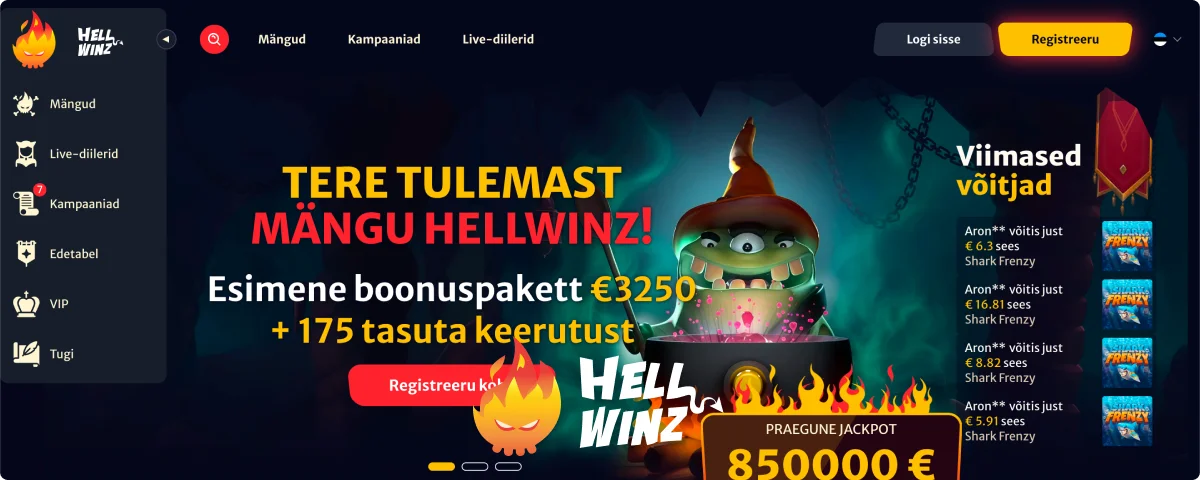 Hellwinz Boonuspakkumised